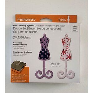 Fiskars Fuse Creativity System Design Set #0196 Dress Form‎ Die & Letter Press